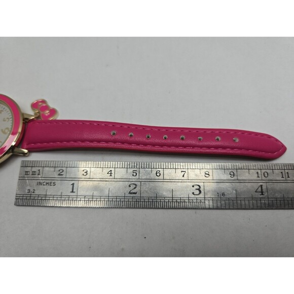 Hello Kitty Sanrio Accutime HK5078TM Pink Gold Bow Charm Watch New Battery W Box main image 10